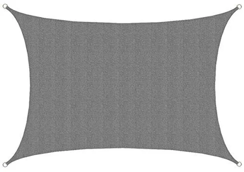 AMANKA UV Sonnensegel 3x4m Rechteckig - Optimaler Sonnenschutz für Balkon und Terrasse - Sonnenschutz mit bis zu 90% UV-Schutz, wasserdurchlässig und atmungsaktiv. Ideal für Garten, Pool oder Camping – reißfest und wetterbeständig für dauerhaften Einsatz.
