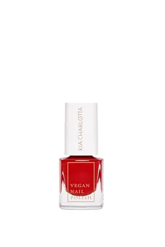 Kia-Charlotta 100% Veganer Bio Nagellack Hustle (Beerenrot) |Tierleidfrei & Made in Germany - Schadstoffarm & bis zu 87% Natürlich | Langanhaltend & Volldeckender Nagellack Schnelltrocknend, 5ml