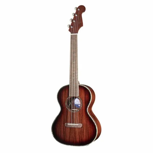 Fender Montecito Tenor Ukulele Shaded Edge Burst - Belletristik: Hochwertige Tenor Ukulele aus Koa-Holz für authentischen Sound, inklusive schickem Gigbag und komfortablem Natohals für unbeschwertes Spielen.