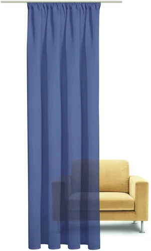 Gerster Gardine Senja, transparent und modern - Fertiggardinen, zeitloser Fertigschal mit Kräuselband für einfache Montage und eleganten Wohnakzent, Teil der 
