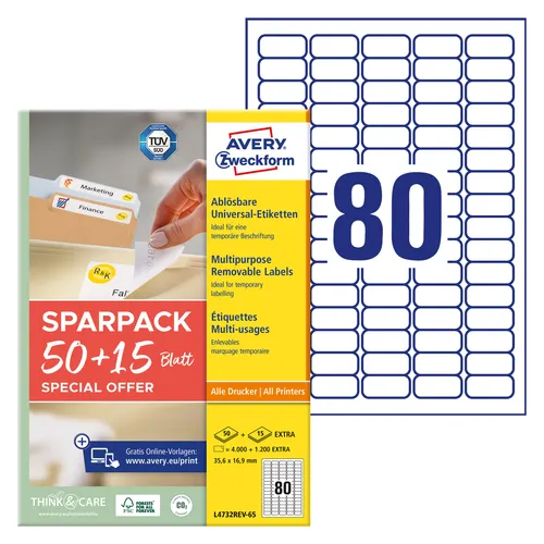 Avery Universal-Etiketten (L4732REV-65)