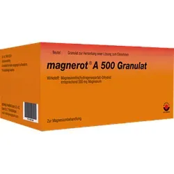 magnerot A 500 Granulat 50 St - rezeptfreies Arzneimittel - Arzneimittel zur Unterstützung der Muskulatur, rezeptfrei erhältlich und ideal für eine schnelle Anwendung.