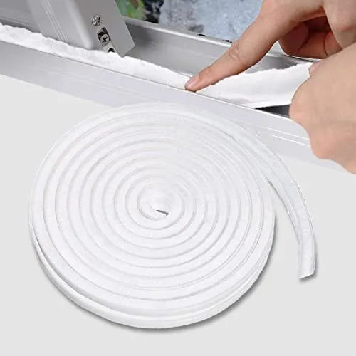 Bürstendichtung Selbstklebend, 10M(L) X 9mm(B) X 5mm(D), Bürstendichtungen, Bürstendichtungen Weiß, Bürstenleiste Rolladen, Bürstendichtung Schiebetür, Rolladen Bürstendichtung