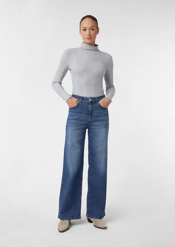 Loose-fit-Jeans von COMMA CASUAL IDENTITY - Damen Jeans in Größe 48, blau used, aus 99% Baumwolle und 1% Elasthan. Komfortabler Loose Fit für moderne Silhouette und vielseitige Kombinationsmöglichkeiten.