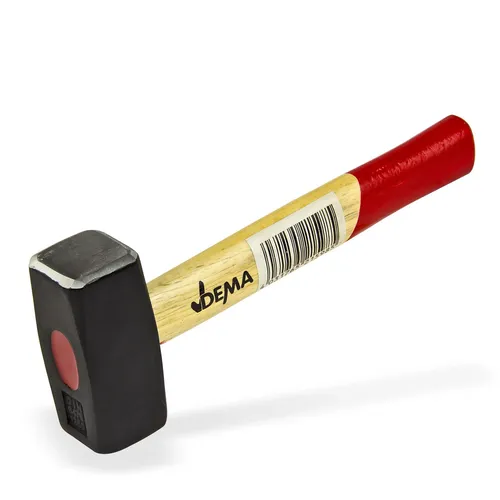 Dema Fäustel Hammer Pflasterhammer Plattenhammer 1250g mit Holzstiel 20633