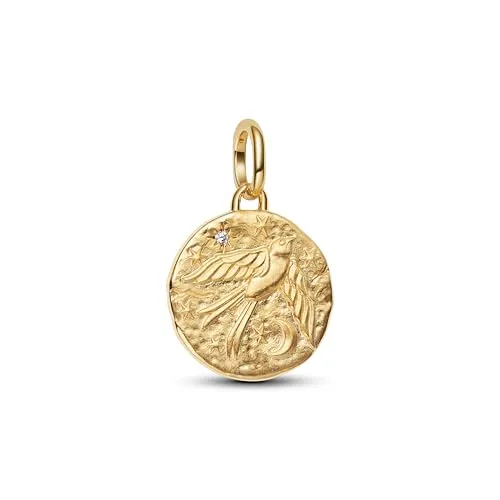 Pandora Charm-Einhänger 764082C01, Schwalbe in gold von Pandora