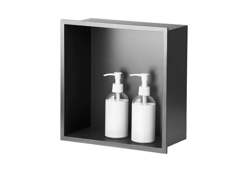 sunrik Wandnische Dusche Edelstahl 30x30x10CM