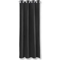 Bestlivings Dekoschal Ellen Ösen 140 cm x 145 cm Schwarz in schwarz von Bestlivings