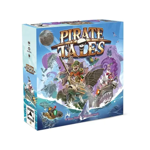 Pirate Tales Brettspiel - Abenteuer für 2-4 Spieler ab 8 Jahren - Gesellschaftsspiel mit fesselnden Piratenabenteuern, ideal für spannende Spielabende. Wette auf den Erfolg deiner Crew und erlebe aufregende Schatzsuchen!