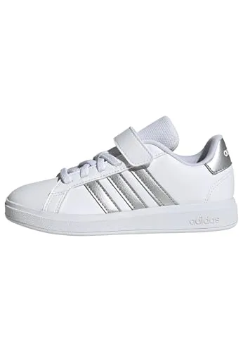 adidas Grand Court 2.0 Kinder Tennisschuhe in silber von adidas