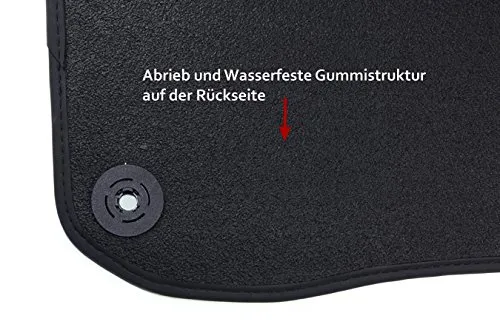 Auto Winter Fußmatten für Seat Altea & Freetrack XL Toledo 2004-2015 - Premium Velours Fußmatten im Set (4 Stück) für perfekten Sitz, einfache Reinigung und Antirutsch-Funktion – ideal für den Innenraum Ihres Fahrzeugs.