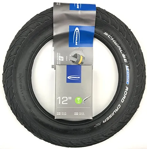 Schwalbe Bereifung Set 12 Zoll (12-1/2 x1,9-50-203) mit Schlauch AV 45°