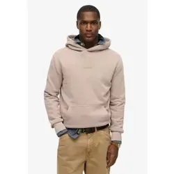Superdry Herren Sweatshirt mit Kapuze M2014031A - Herren-Sweatshirt in Beige mit lässiger Passform und Mikro-Logo. Hergestellt aus weicher Baumwolle, bietet es Komfort und Stil für jede Gelegenheit.