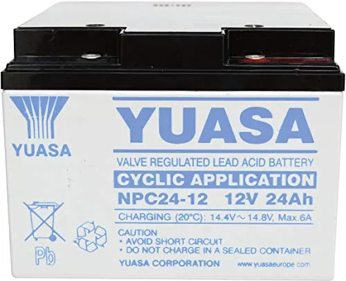 Yuasa NPC24-12 Bleiakku 12V 24Ah von Yuasa