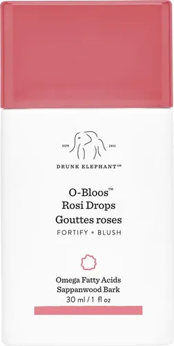 Drunk Elephant O-Bloos Rosi Drops 30 ml - Gesichtspflege mit jugendlichem Glow - Tagespflege mit Omega-Fettsäuren für einen natürlichen, rosigen Hautton. Die transparente Formel spendet Feuchtigkeit und schützt die Haut vor freien Radikalen.