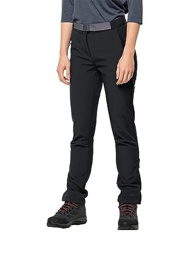 Jack Wolfskin Damen STOLLBERG Pants - Elastische Wanderhose in Schwarz, Größe 36 - Wanderhosen mit winddichtem, höchst wasserabweisendem und atmungsaktivem Material, ideal für Outdoor-Abenteuer und komfortable Bewegungsfreiheit.