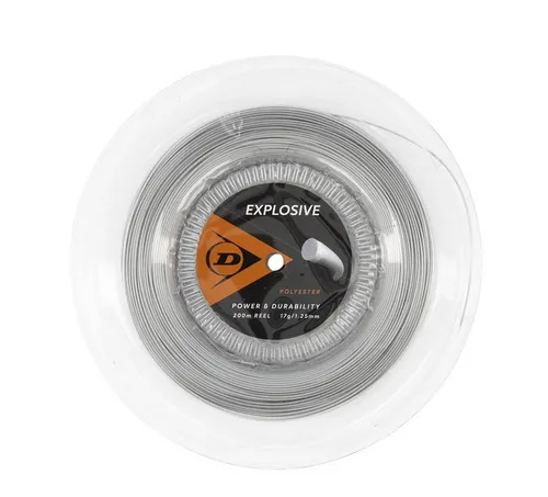 Dunlop Tennissaite Explosive String 200m - Power & Haltbarkeit - Hochwertige monofile Co-Polyester-Saite mit 1,30mm Durchmesser für maximale Power und Langlebigkeit, ideal für ambitionierte Tennisspieler.