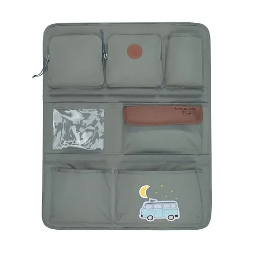 LÄSSIG Autoorganizer Rücksitztasche für Auto - Car Wrap-to-Go Adventure Bus - Rückenlehnen- & Utensilientaschen mit großzügigem Tabletfach für stressfreie Autofahrten, perfekt organisiert mit viel Stauraum für Spielzeug und Snacks.