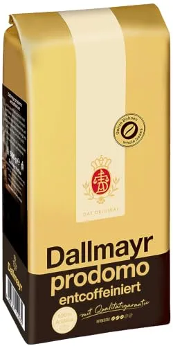 Dallmayr prodomo Entkoffeiniert 500g Ganze Bohne Arabica Kaffee