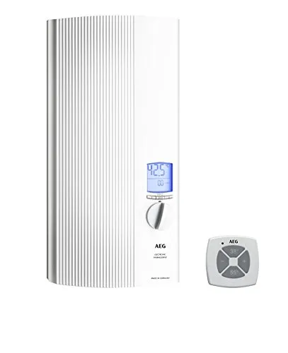 AEG DDLE ÖKO TD 27 EEK: Komfort-Durchlauferhitzer 27 kW - Vollelektronischer Durchlauferhitzer für große Wassermengen, bietet maximalen Temperaturkomfort und ist ideal für Über- und Untertischmontage.