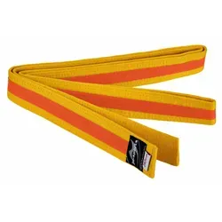 Ju-Sports Stoffgürtel Budo gelb|orange 220 cm