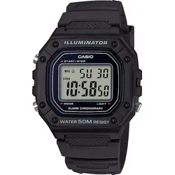 CASIO Quarzuhr W-218H-1AVEF für Herren - Digitaluhr mit präzisem Quarzwerk, robustem Design und Wasserfestigkeit – ideal für den täglichen Gebrauch und sportliche Aktivitäten.