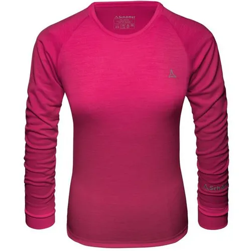 Schöffel Damen Merino Sport Shirt 1/1 Arm W - Funktionsunterwäsche für Damen, temperaturregulierendes Langarmshirt aus hochwertiger Merinowolle für ein angenehmes Körperklima das ganze Jahr über.