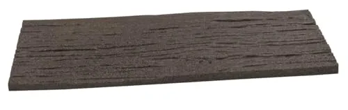 Trittstein 4er-Set Bahnschwelle aus Gummi 60x25x1,7cm