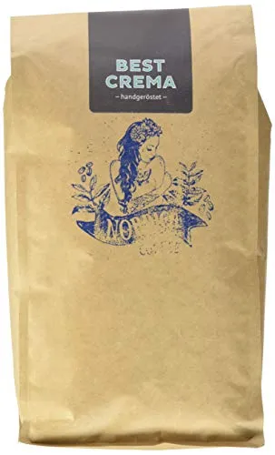 NORDICA Best Crema, 1 kg - Hochwertiger Kaffee - Kraftvoller Kaffee Blend aus ARABICA & ROBUSTA, ideal für Espresso und Crema. Perfekt für Vollautomaten und Espressomaschinen, für ein vollmundiges Geschmackserlebnis.
