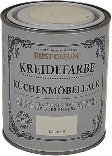 Rust-Oleum Kreidefarbe Küchenmöbellack Kalkweiß 750 ml