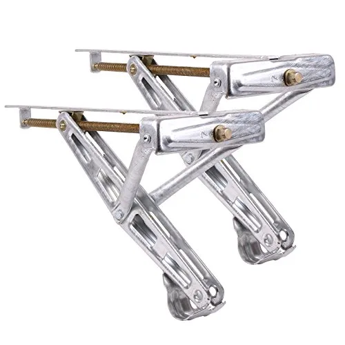 Ausdrehstütze Kurbelstütze für Wohnwagen 2er Set - 600 Kg Traglast - Universalzubehör für Anhängerkupplungen, ideal zur Erhöhung der Standfestigkeit mit einer hohen Traglast von 600 kg pro Stütze und einfacher Montage.