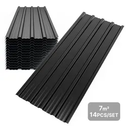 Mondeer Trapezblech 14x110x46 cm - Dachblech für Geräteschuppen - Geräteschuppen: Wasserdicht und rostfrei, ideal für Garagen und Überdachungen. Einfache Montage ohne vorgebohrte Löcher, für individuelle Anpassungen.