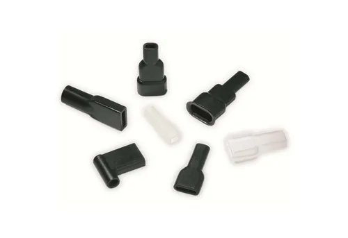 HellermannTyton Flachsteckhülsen HELLERMANNTYTON Winkeltülle, 631-08219, Natur, PVC, 1 Stück