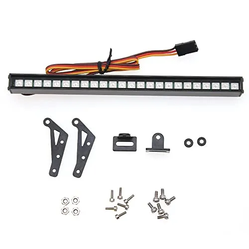 WANGCL 20 Modi 155 mm RC Light Bar RC Light Kit für 1/10 RC Car Crawler Truck RX-4 TRX-6 D90 HSP Redcat RC 4WD Tamiya Axial SCX10 HPI