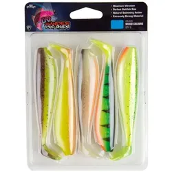 Fox Rage Kunstköder Fox Rage Zander Pro Shad Mixed UV Colour Pack - 5 Gummifische 12 cm