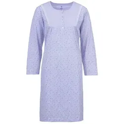 zeitlos Nachthemd Nachthemd Langarm - Gänseblümchen lila 6XL
