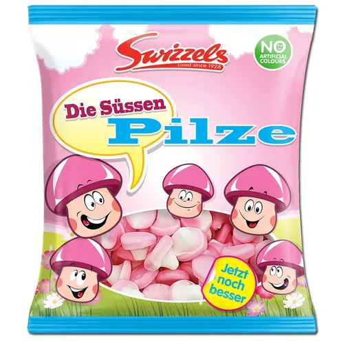  Süße Pilze, Schaumzucker, 100g Beutel 12,90€/1kg