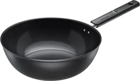 Fiskars Hard Face Wok 28 cm – Antihaft-Kochgeschirr - Hochwertiger 28 cm Wok mit Ceratec-Beschichtung für hervorragende Antihafteigenschaften. Ideal für hohe Temperaturen und anspruchsvolles Kochen. Der Korpus aus 100% recyceltem Aluminium sorgt für Nachhaltigkeit.