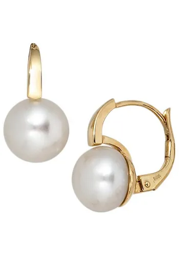 JOBO Perlenohrringe, 585 Gold mit Süßwasser-Zuchtperlen von JOBO
