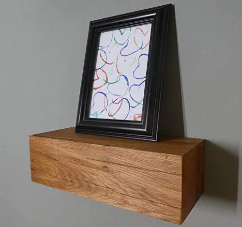 Die Gartenbeet-Kiste Eichen Regal Rustikal Massiv Eichenregal Natur Eichenholz 30cm (Eichenholz geölt)