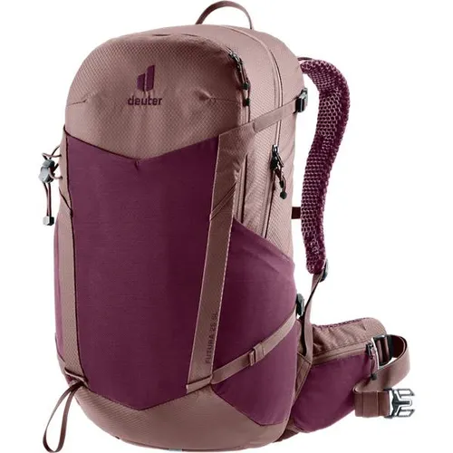 Deuter Futura 25 SL Wanderrucksack cassis-ashrose (5116) - Leichter Wanderrucksack mit 25 Litern Volumen, ideal für komfortable Wanderungen. Innovatives Aircomfort-Rückensystem und praktische Taschen sorgen für optimale Belüftung und Stauraum.