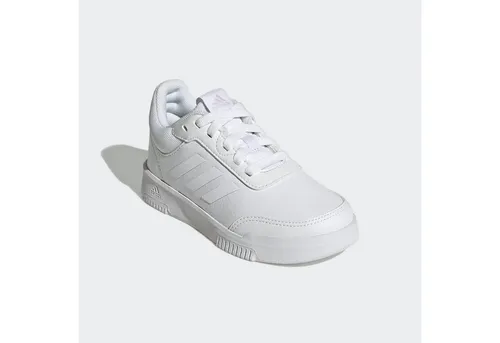 adidas Tensaur Sport Training Lace Shoes - Laufschuhe in Cloud White mit regulärer Passform, ideal für Training und Freizeit, ausgestattet mit abriebfester Gummiaußensohle für optimalen Halt.