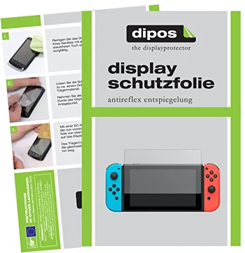 dipos I 2X Schutzfolie matt kompatibel mit Nintendo Switch Folie Displayschutzfolie
