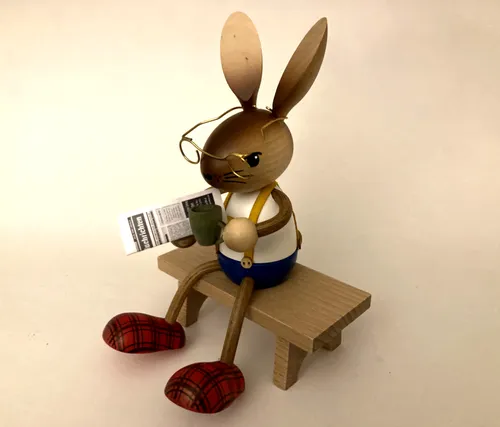 Kuhnert Bank für Hasen und Mäuse, NEU 2023, Nr 52069, Echt Erzgebirge ohne Figur