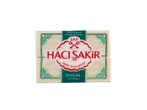 Haci Sakir Seifen-Set Seife Haci Sakir 800 g Saf Sabun, 4-tlg., sehr gut schäumende weiße Hamamseife