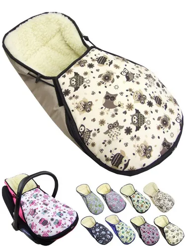 BambiniWelt by Rafael K. Fußsack Winterfußsack für Babyschale kompatibel mit Maxi-Cosi mit Wolle