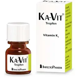 Ka-Vit Tropfen 5 ML - Arzneimittel zur Behandlung von Vitamin-K-Mangelzuständen, ideal für Neugeborene und Personen mit Risikofaktoren. Unterstützt die Blutgerinnung und beugt Blutungen vor.