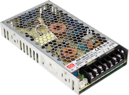 MEANWELL RSP-100-27 AC-DC-Netzteil 102W 27V - Hochwertiges AC-DC-Schaltnetzteil mit 102W und 27V Ausgang, ideal für den professionellen Einsatz. Geschlossene Bauform und umfassender Schutz bieten Zuverlässigkeit und Sicherheit.