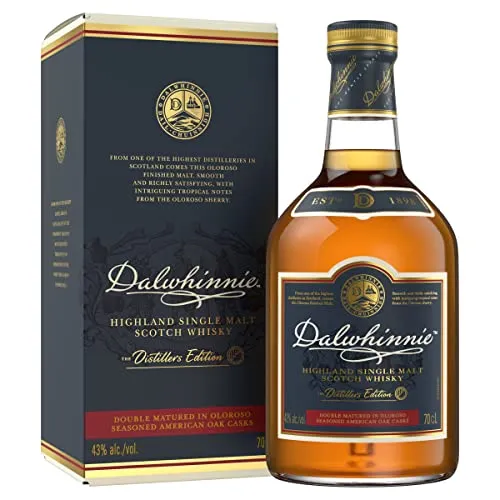 Dalwhinnie Distillers Edition Whisky 2022 - Geschenkbox - Whisky in Geschenkbox, 43% Vol., mit feinen Aromen von Honig und Zitrus, perfekt für besondere Anlässe.