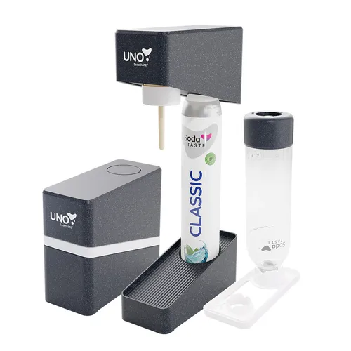 SodaTASTE UNO Wassersprudler - Schwarz in schwarz von SodaTASTE